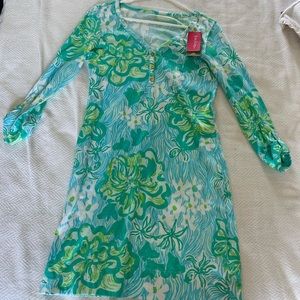 Cotton long sleeve dress